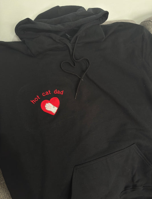 Hot Cat Dad Hoodie